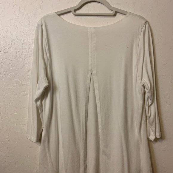 Purejill long sleeve white layered top - Picture 4 of 6